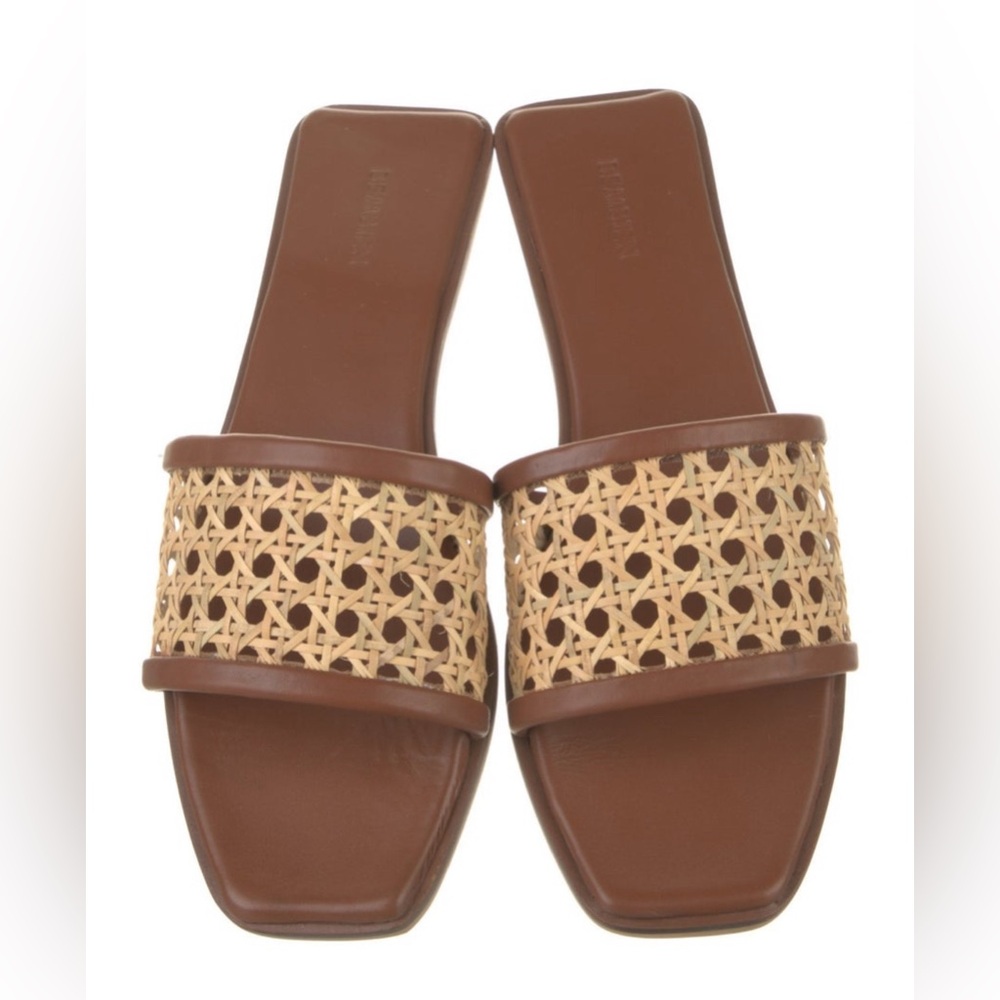 Brown Woven Slide Sandals - Women
